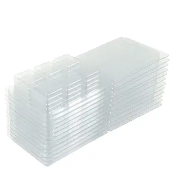 

12/50PCS 6 Grids Transparent Candle Package Box Portable Plastic Candle Organizer Home Storage Box for Candle