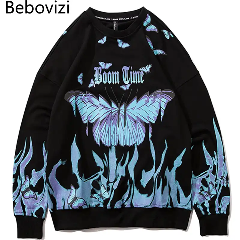 Sweat papillon bleu Clearance