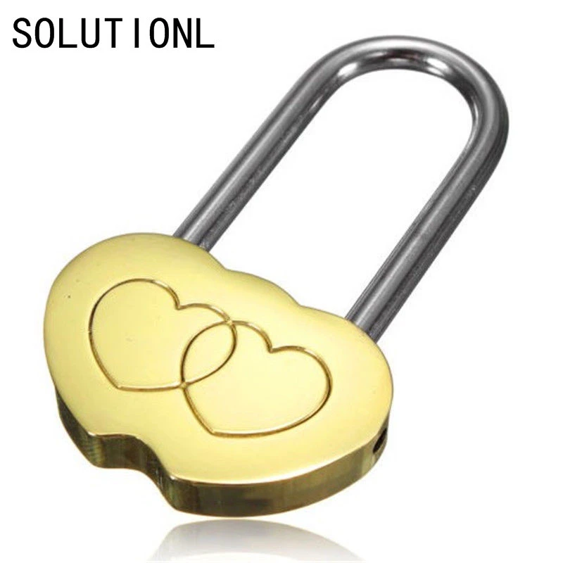 Hot Koop Hangslot Liefde Lock Gegraveerde Dubbele Hart Valentines Anniversary Dag Geschenken Paar Kerstcadeau Zonder Sleutel Padlock Love Love Locklock Love Aliexpress