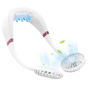 

Sports hanging neck fan charging fan portable lazy fan aromatherapy with light folding desktop small fan