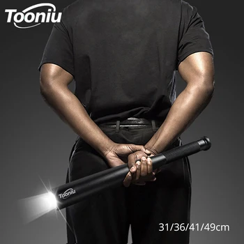 

Waterproof LED Flashlight Baseball Bat Torch Super Bright Baton Aluminium Alloy Lantern for Emergency Lighting and Self Defense
