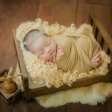 Реквизит для новорожденных для фотосъемки детской кроватки студийный реквизит деревянная Съемная кровать фон для фотосессии аксессуары корзина позирующий диван