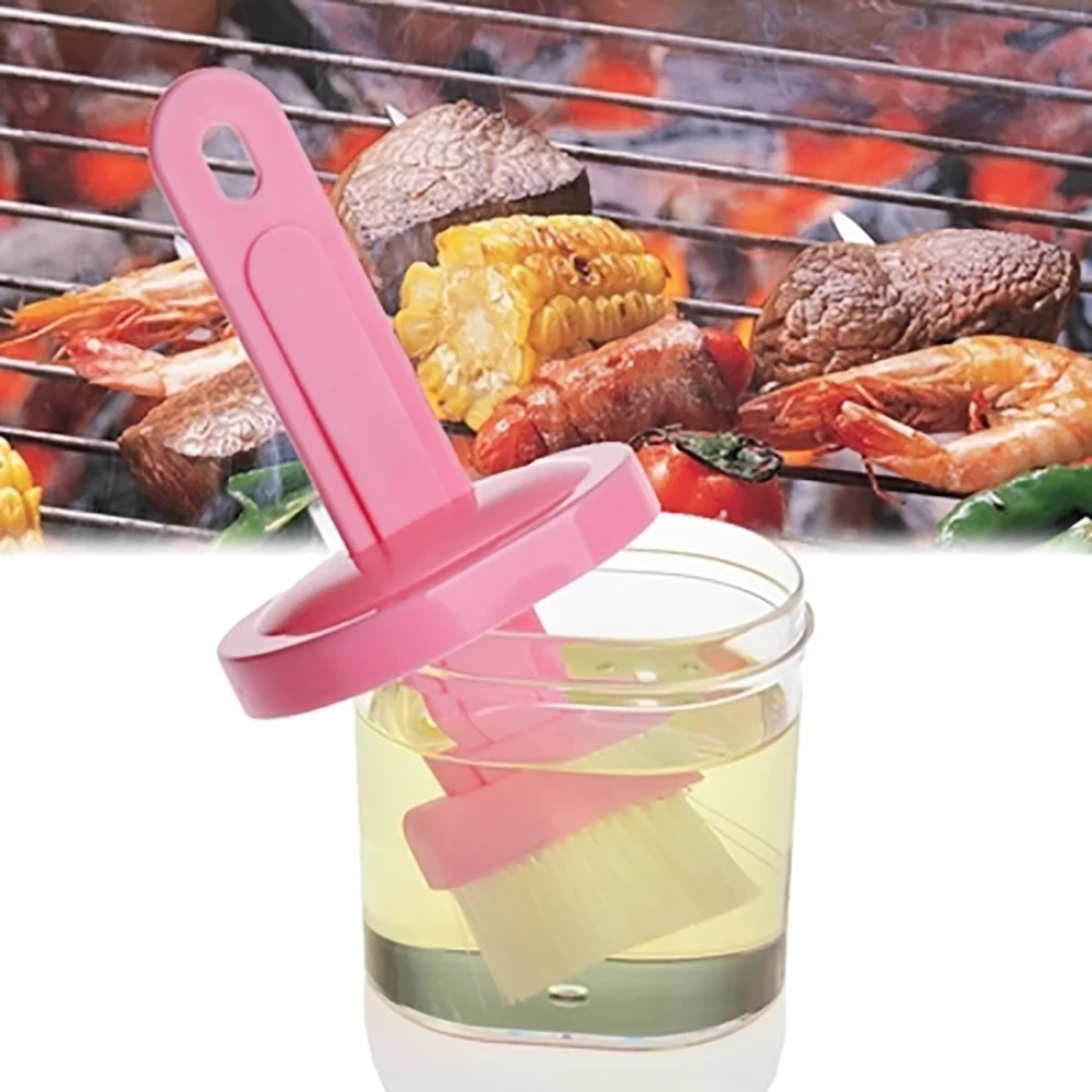 Silicone BBQ Brush Barbecue Cleaning Brush Baking Bread Cooking Oil Cream Tools Multipurpose Kitchen Utensil Tool Random