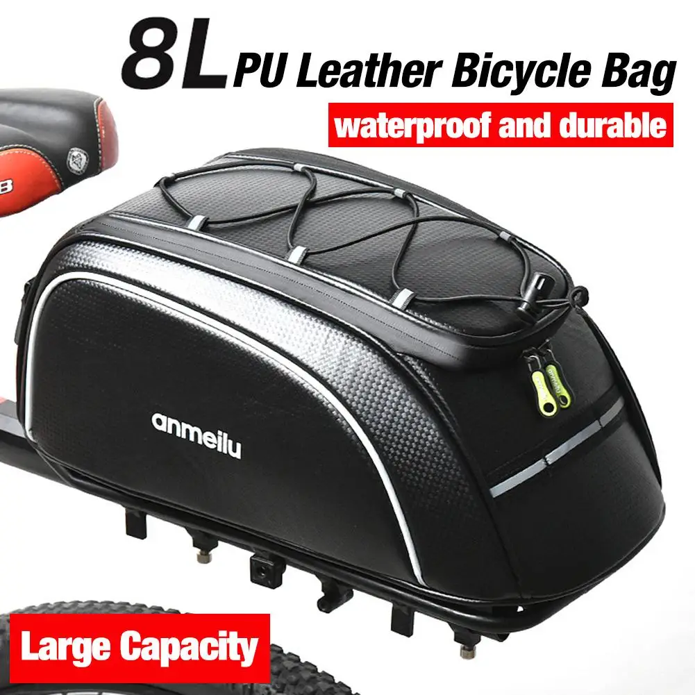 

8L Bike Pannier Bag Waterproof Motorcycle Tail Bag Multifunction Motorcycle Rear Seat Bag High Capacity Motorcycle Backpack