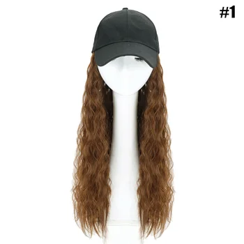 

Newly Baseball Cap with Synthetic Hair Extension Long Hair Hat for Women CTN88