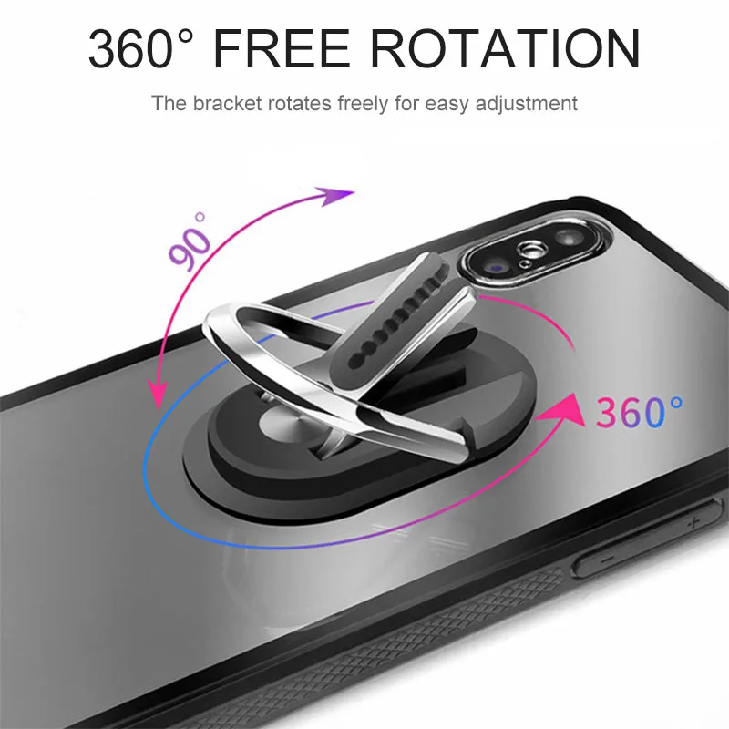 Новинка, автомобильный держатель для телефона для IPhone, Xiaomi, кольцо на палец, крепление на вентиляционное отверстие, подставка, вращающийся на 360 градусов, металлический смартфон для samsung, автомобильное кольцо