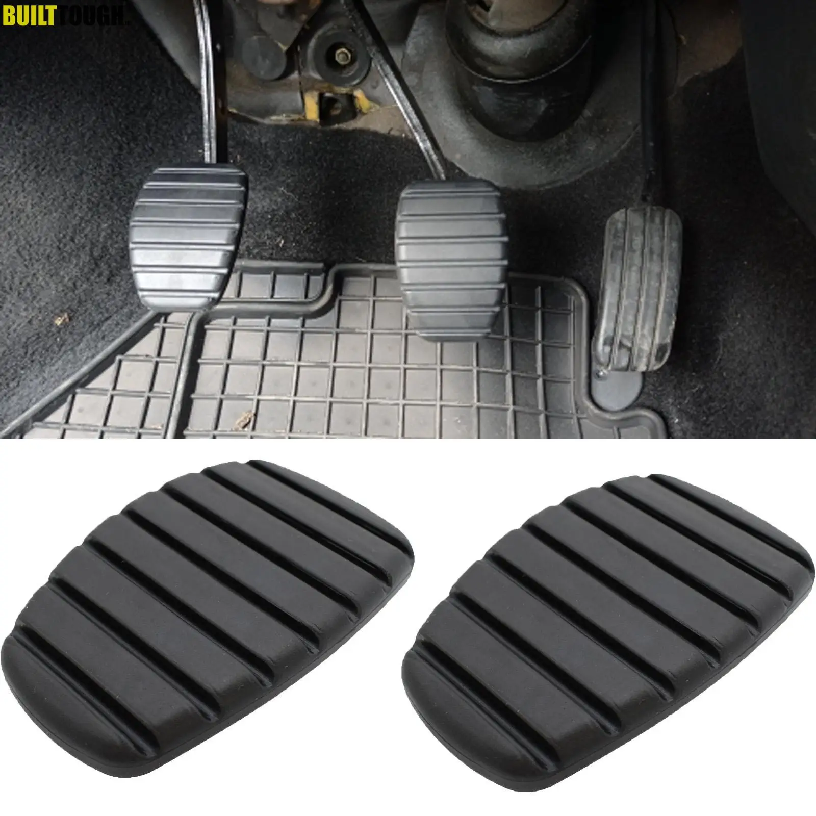 Car Clutch Brake Pedal Rubber Pad Cover for Renault 2 PCS