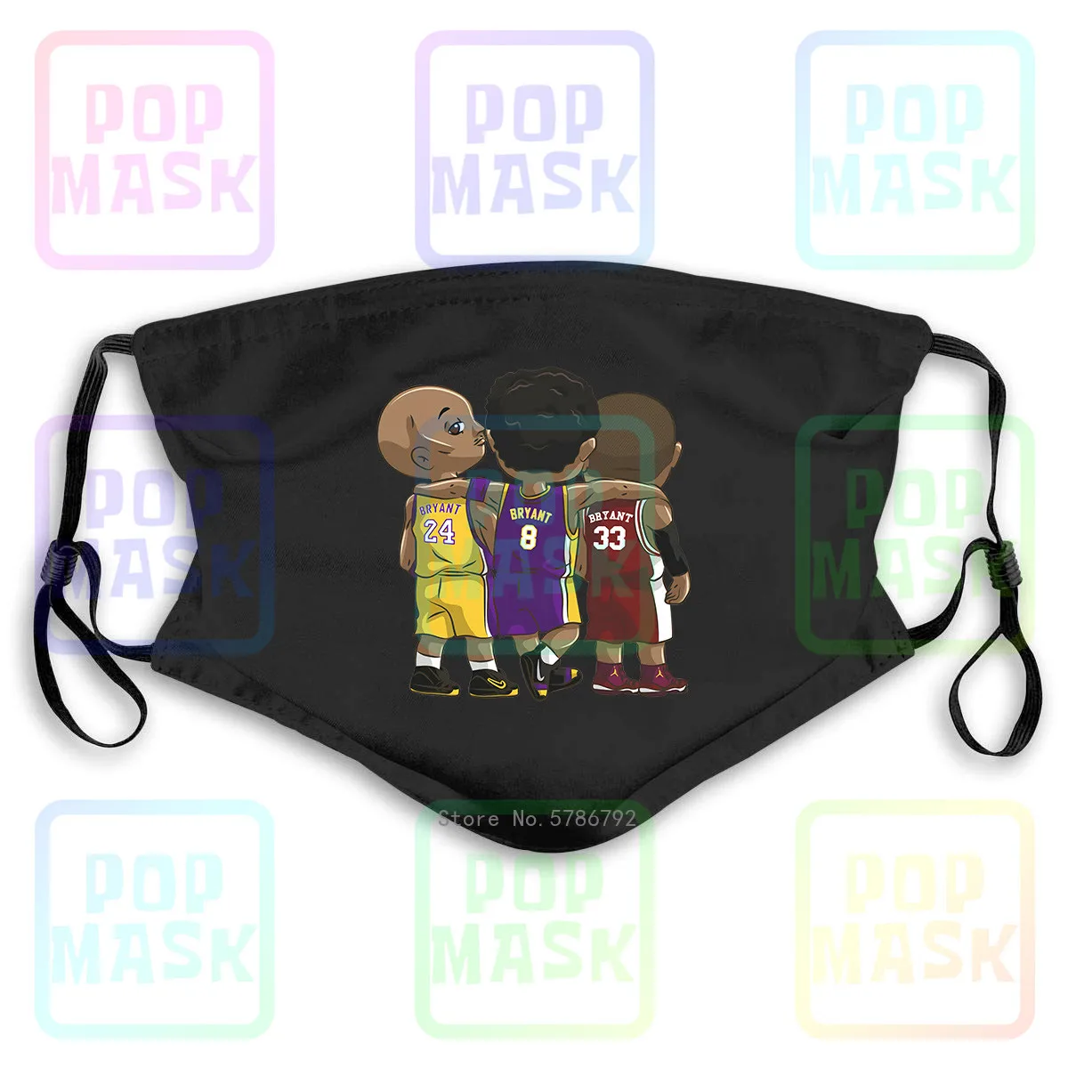 Dust Mask with Filter Cool Funny La Basketball Gift For Her Him Washable Reusable | Аксессуары для одежды