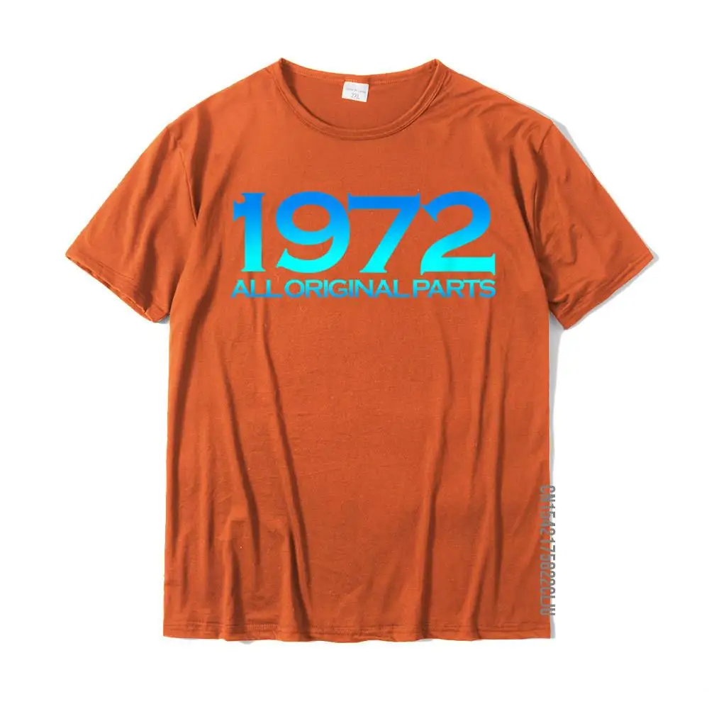 Street Fashion Cool Tops Tees Crewneck Summer Autumn 100% Cotton Short Sleeve Top T-shirts for Men Casual Tops Shirts Humor 1972 49 Year Old Bday 49th Birthday Gift for Men Women T-Shirt__28746 orange