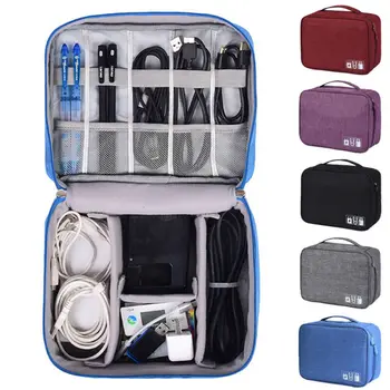 

Multi-functional Organizer Electronic Storage Bag Data Line Storage Bag Digital Bag Travel Cable Bag Portable Digital USB Bag