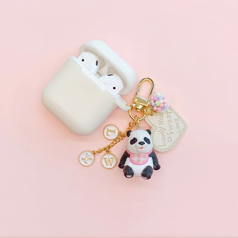 Горячая Распродажа! Мультяшный чехол для брелока в виде панды Airpods Bluetooth