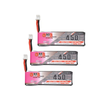 

3PCS Gaoneng 450mah 1S 3.8V 80C 4.35V HV Lipo battery PH2.0 Plug for M80S TINY6 Tiny7 Beta75S Emax Tinyhawk Snapper7 RC Drone