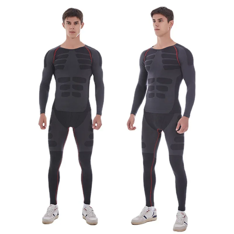 New Outdoor Sport slimming Underwear For Motorcycle Skiing Winter Warm Base Layers Tight Long Johns Tops & Pants Set