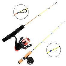 Зимняя удочка для подледной рыбалки+ рыболовная леска, колесо с свинцовым крюком, переносной 41 см/55 см, комбинированная Рыболовная Снасть для подледной рыбалки