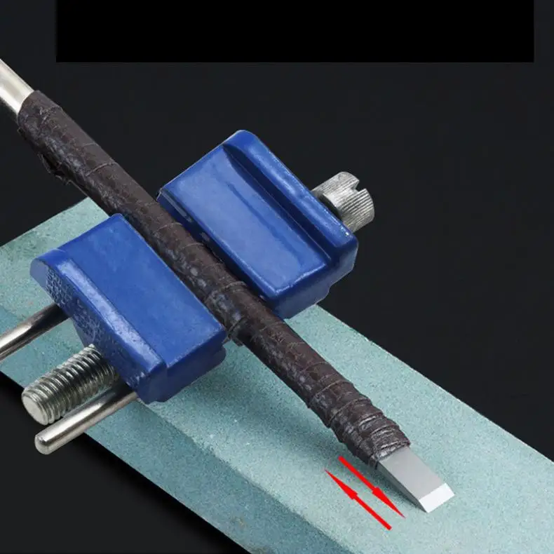 Синяя углеродистая сталь Многофункциональная ручная точилка Быстрый локатор со встроенным подшипником и регулировочной ручкой для фиксации широких лезвий