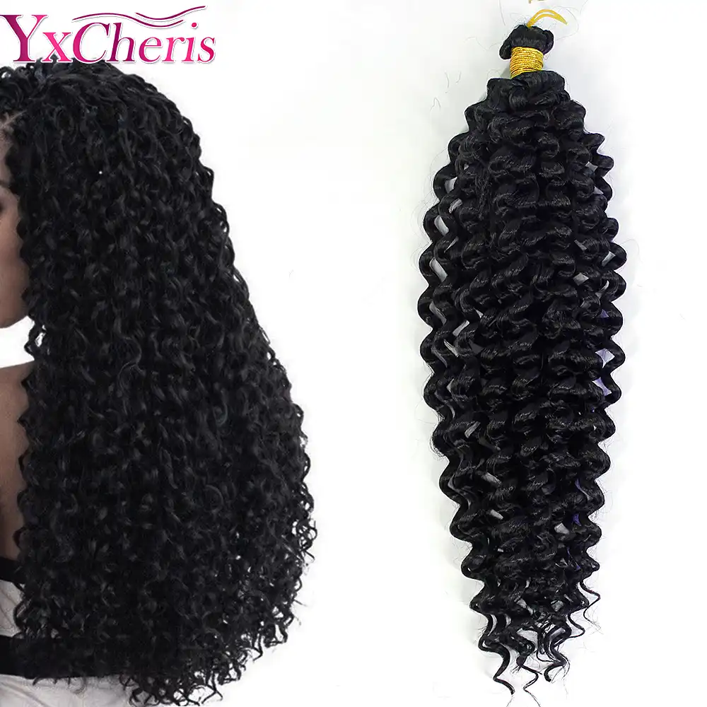 Braiding Hair Extensions Water Wave Braids Blonde 613 Bundles