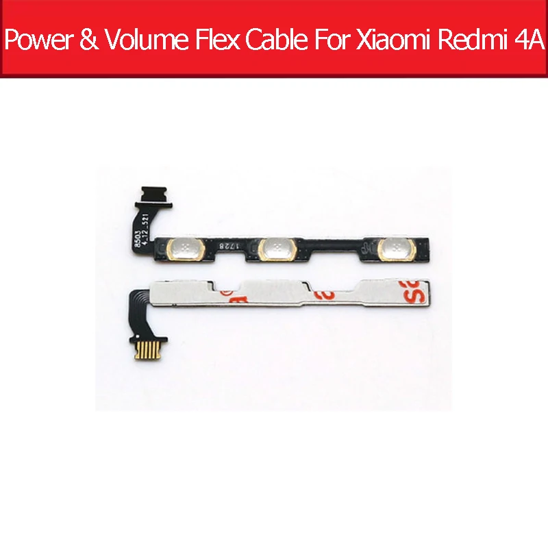 Объем и Гибкий Силовой кабель для Xiaomi Redmi 3 3s 4 4A 4X5 плюс 5 5A 5S 6 6a 6 PRO K20 7 7A Go S2 кнопка включения гибкий кабель-лента с Запчасти