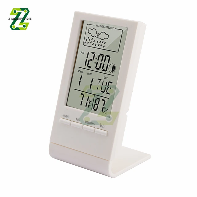 1 pc thermomètre hygromètre numérique intérieur, mètre d'humidité pour la  maison, chambre à coucher, thermomètre intérieur extérieur pour serre, guita