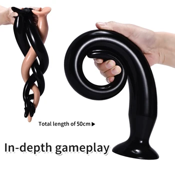 XL Super Long Dildo Vagina Plug Long Anal Dildo Butt Plug Erotic Adult Sex Toy For Women Men Anus Dilator Anal Plug Expander 5