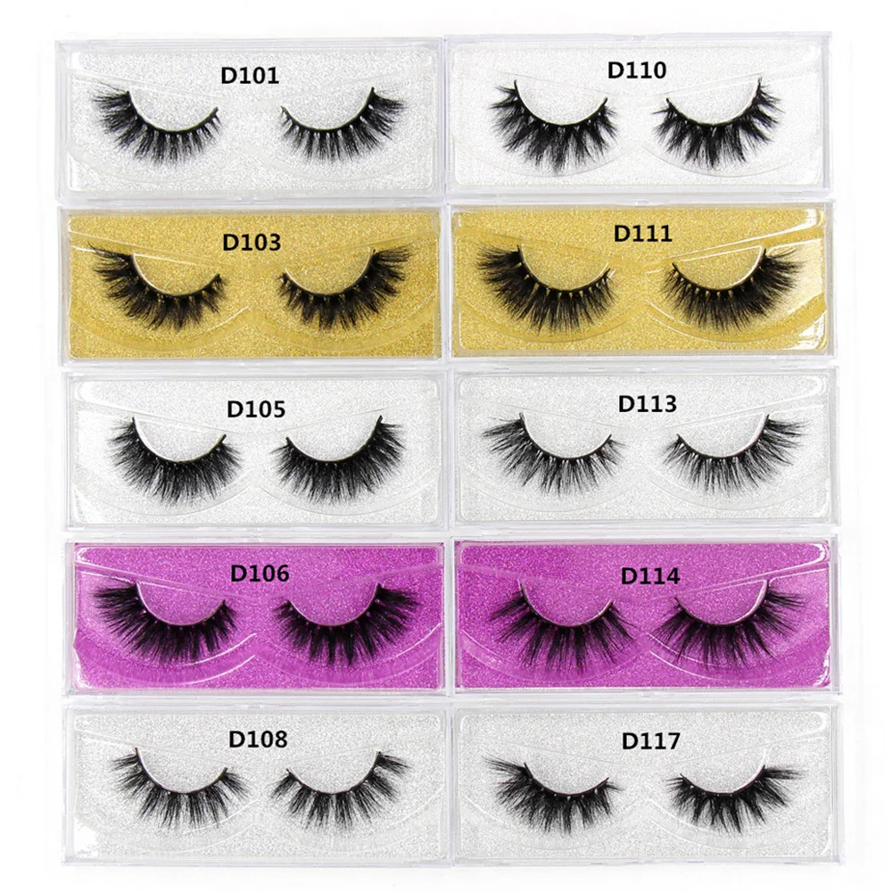 

SOQOZ 3D Mink Lashes Handmade Mink Eyelashes High Volume Fake Eye Lashes Cruelty Free False Eyelashes Makeup D103