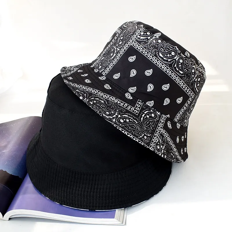 Unisex Cotton Bucket Hat sun hats fisherman hat sunscreen hats bucket hats sun hat Men Women Cashew Flowers Double-Sided Sun Cap Summer Panama Fashion Fold Sun Fishing