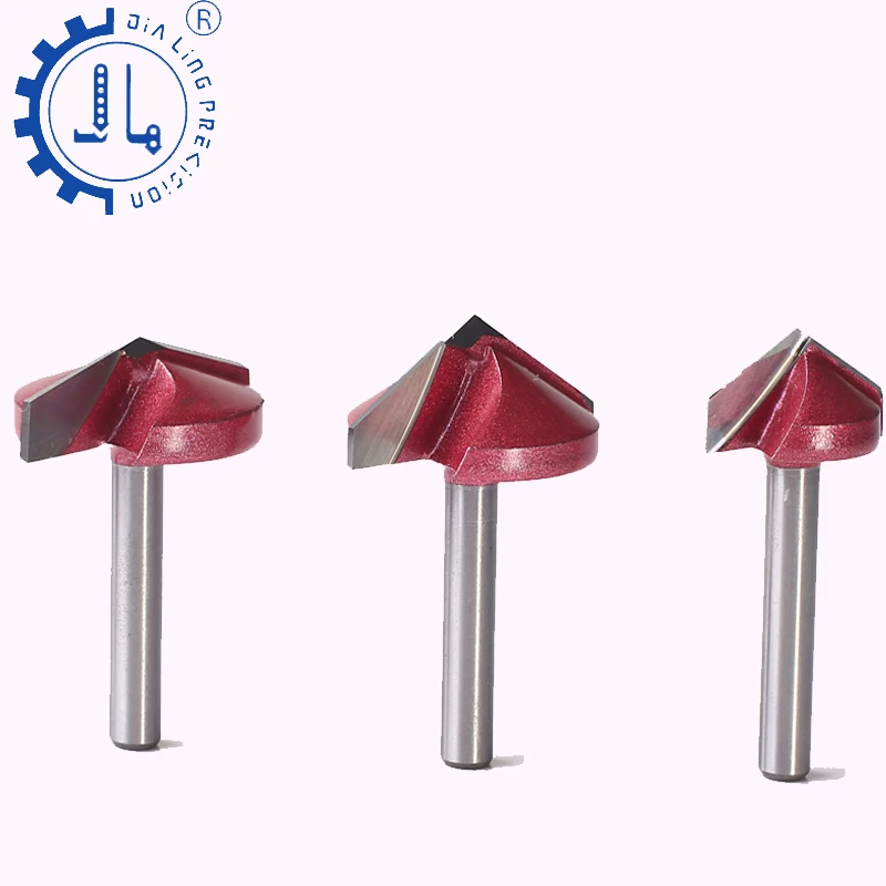 

3D V Bit CNC solid carbide end mill 90 degree v groove router bit woodworking milling cutter router bit 6mm