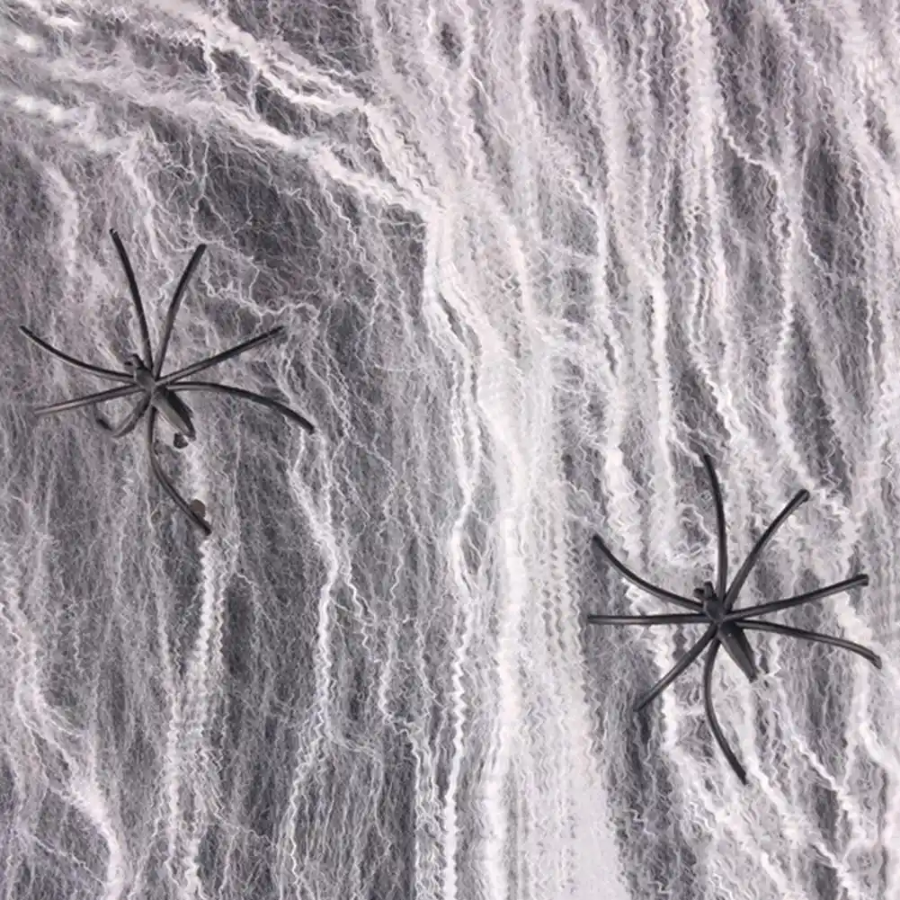 Artificial Spider Web Halloween Decoration Scary Party Scene Props