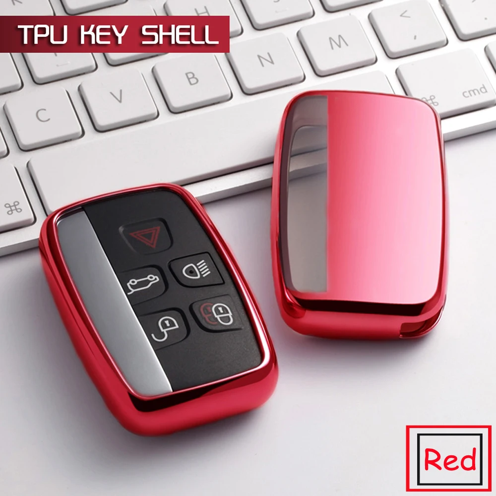 

New TPU Soft car key case cover shell Set Bag Holder For Land Rover Range Rover Sport A9 Discovery 2 3 4 For Jaguar XF A8 A9 X8
