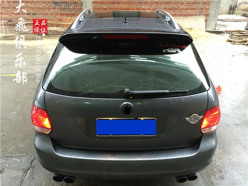 Авто аксессуары подходят для Volkswagen VW Golf 6 MK6 Wagon спойлер 2010-2013 Высокое качество углеродного волокна спойлер на крыше