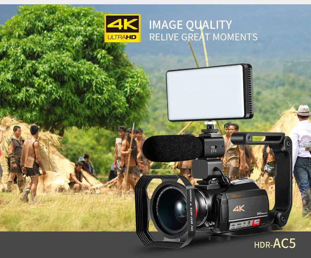 Winait профессиональная UHD 4k домашняя цифровая wifi видеокамера/видеокамера