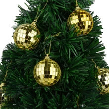 6 см зеркальный диско-шар золото вращающийся цвет шары для рождественской елки кулон вечерние диско шар фестивали украшения