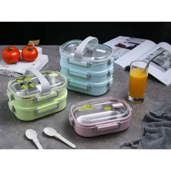 

Lunch Box Stainless Steel Children's Lunch Box for School Picnic Camping