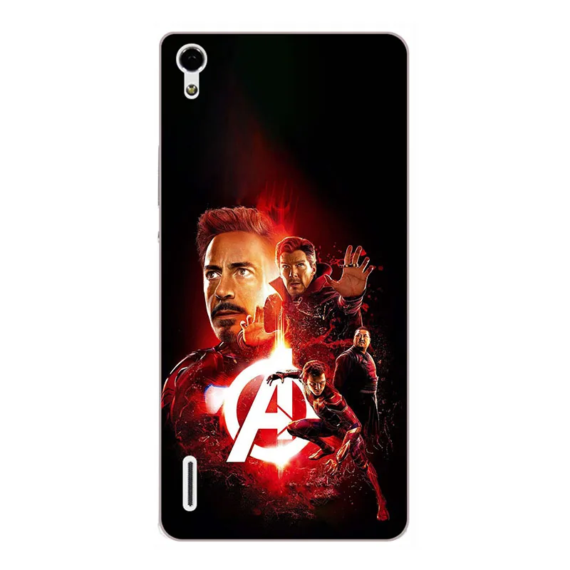 M07 Роскошный чехол с рисунком для huawei Ascend P7 P7-L00 P7-L05 P7-L10 P7-L11 арт для телефона с рисунком "Цветы" Обложка розового принципиально милые животные Coque - Цвет: M07