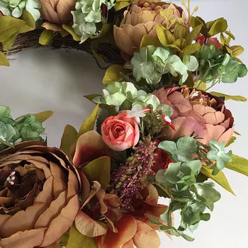 

1pc Garland Wreath Wedding Floral European-style for Decoration Party Wall Wedding