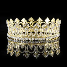 Серебряный Круглый головной убор невесты с искусственным бриллиантом Корона невесты Свадебные аксессуары