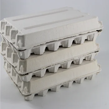 

5 Pcs 24 Grids Pulp Fiber Egg Flats Egg Storage Box Container Paper Pulp Egg Holder Egg Carrier Packaging Box