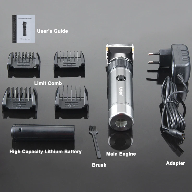  Professional Electric Hair Clipper Barber Shop Household Men Child Adjustable Ceramic Blade Low Noi