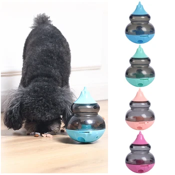 

Pet Shaking Leakage Food Container Puppy Cat Slow Feeder Pet Tumbler Toy Interactive Dog Cat Food Treat Ball Pet Feeding Bowl