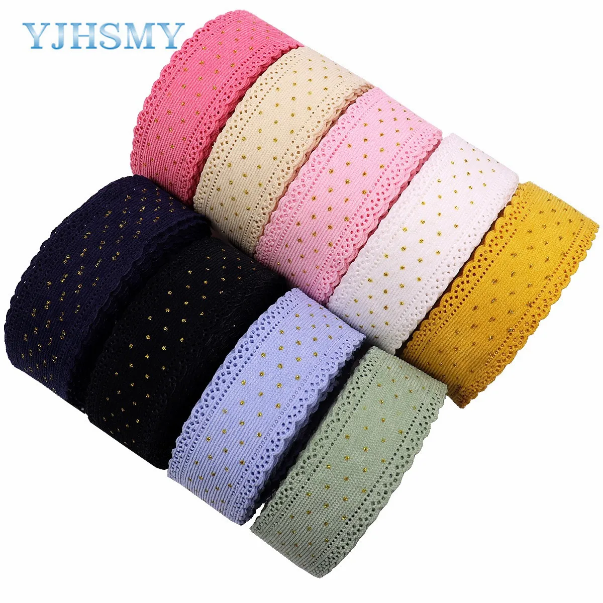 5 Yards Corduroy Lace Ribbon Gold Dots Ribbons 1-1/2'' for Sewing Crafts Hair Bow Clip Making Gift Wrapping Accessories Wedding Ribbon Decoration Ribbon Supplies Wrapping Ribbon Sewing Ribbon Lace Trim Ribbon