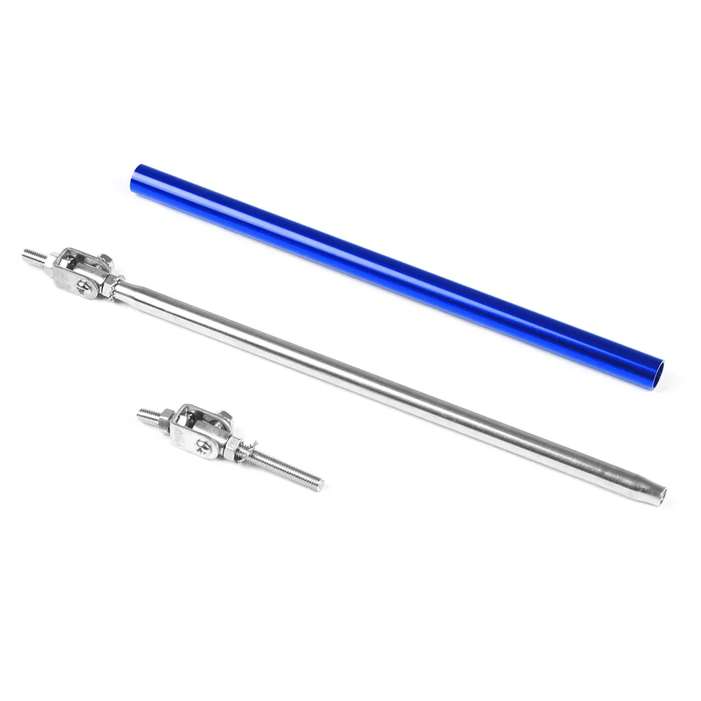 Bumper Lip Stainless Steel Adjust Front Strut Splitter Rod Tie Support Bars 100MM 150MM 200MM