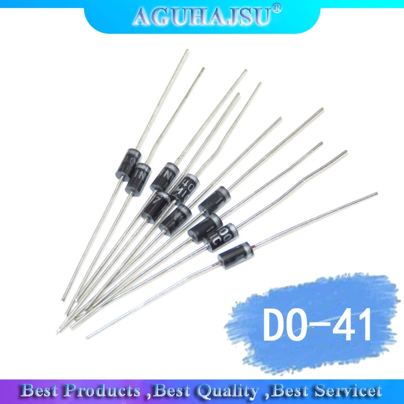 100PCS Schottky Rectifier Diode 1N5817 1N5819 1N5399 1N4937 1N4004 1N4001 1N4007 UF4007 HER107 FR207 FR157 FR107 RL207 DO-41 |