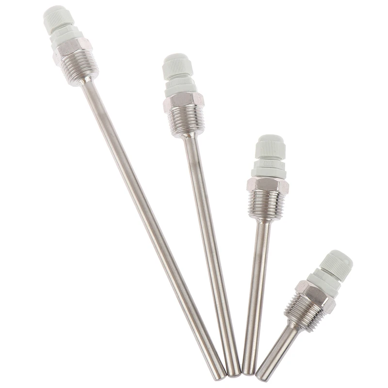 50-200mm Stainless Steel Thermowell 1/2" NPT Threads Temperature Sensors