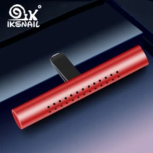 Автомобильный освежитель воздуха IKSNAIL, автомобильный освежитель воздуха на выходе, ароматизатор, прочный алюминиевый сплав, твердый парфюм, зажим, аксессуары для салона автомобиля