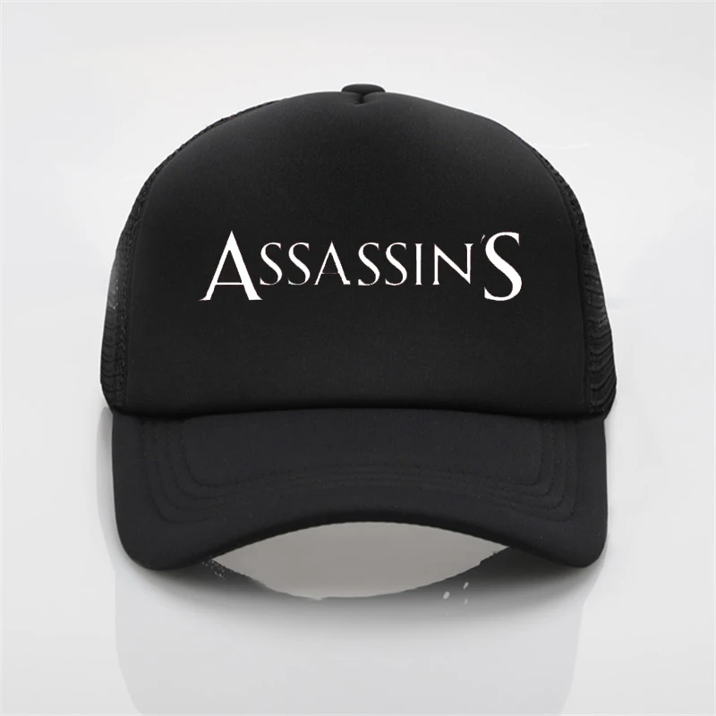 Модная шапка с сеткой Assassins печать бейсболка Мужская wo мужская летняя Трендовая шапка новая молодежная Джокер Солнцезащитная шляпа пляжный козырек шляпа