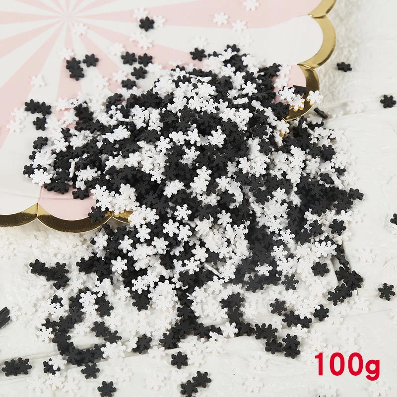 100g/lot Fimo Polymer Clay Sprinkles for Slime Heart Round Snowflake Star Slices Fake Cake Dessert Decoration DIY Nail Art Craft - Цвет: A2207