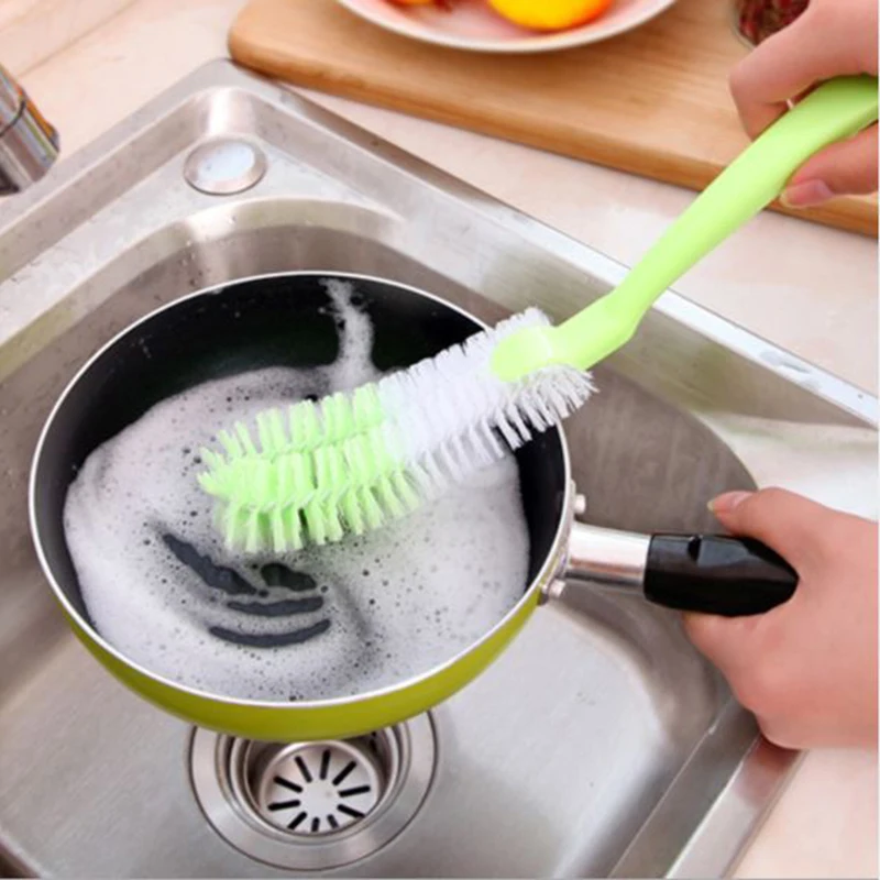 Long Handle Mug Cleaner Cup Brushes Kitchen Cleaning Tools Milk Glass