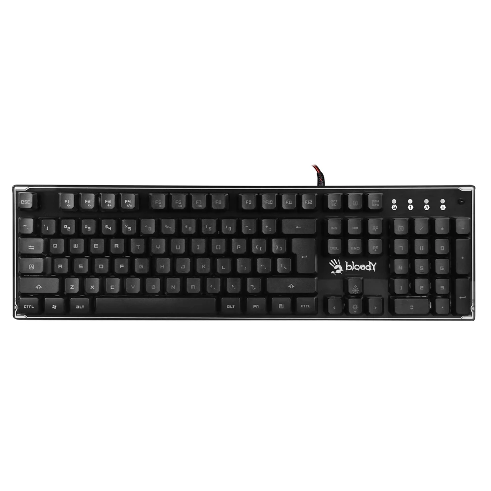 Клавиатура A4 Bloody B180R черный USB Multimedia for gamer LED