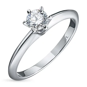 

White gold ring with a diamond e0901kts06200856