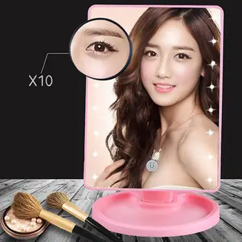 

Portable USB 16LED Light Desk Dresser Cosmetic Makeup Mirror Women Beauty Tool