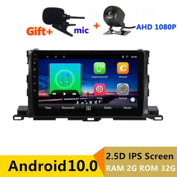 

Android 10 Car DVD Multimedia Player GPS For Toyota Highlander XU50 2013 2014 15-2018 audio auto radio stereo navigation